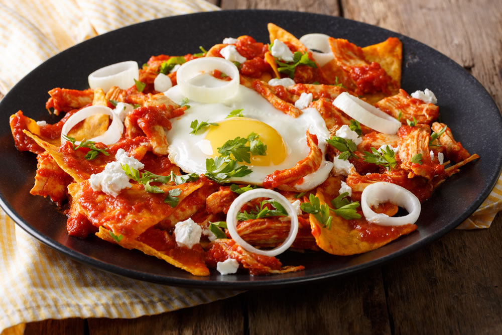 Chilaquiles con huevo