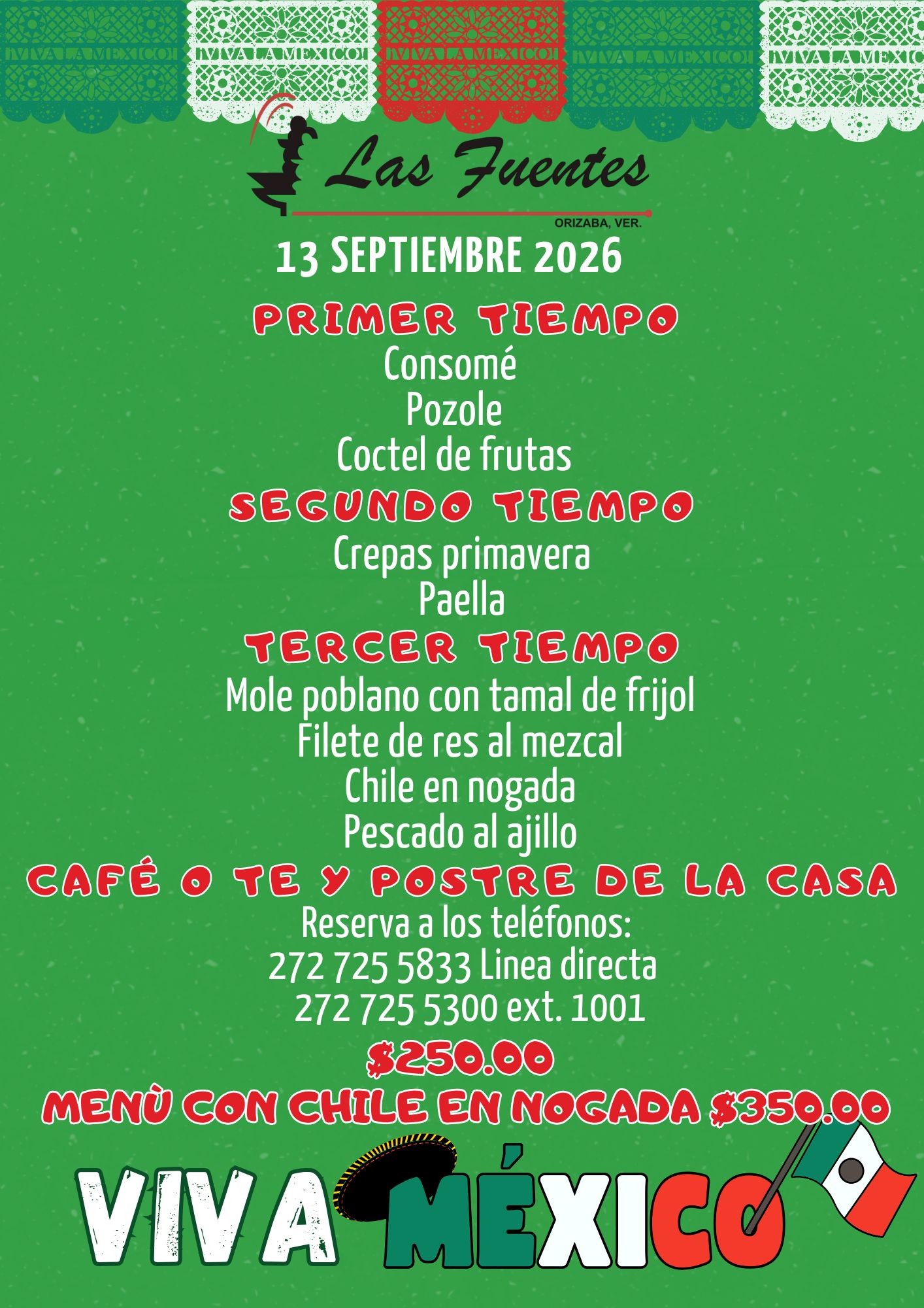 MENU DOMINICAL  12/09/2026